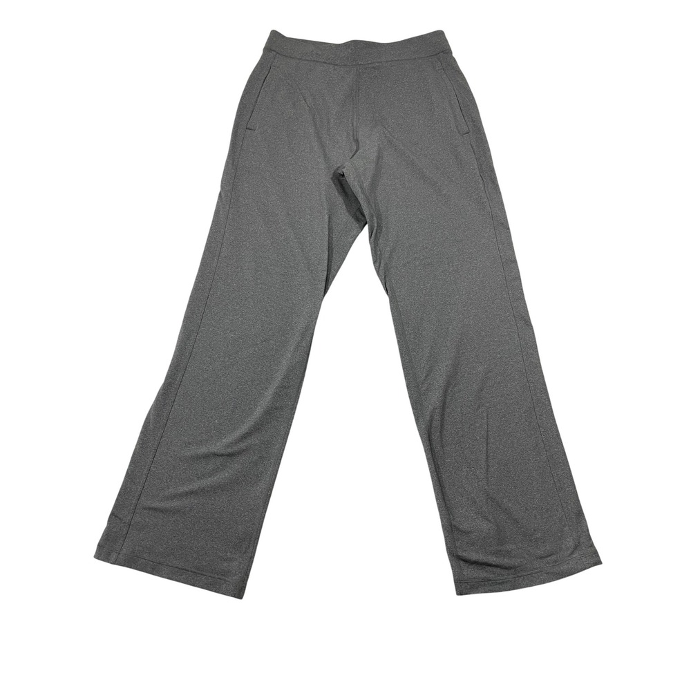 Lululemon Men's Grey Heathered Straight Leg Athletic Pants Pocket Drawstring M/L